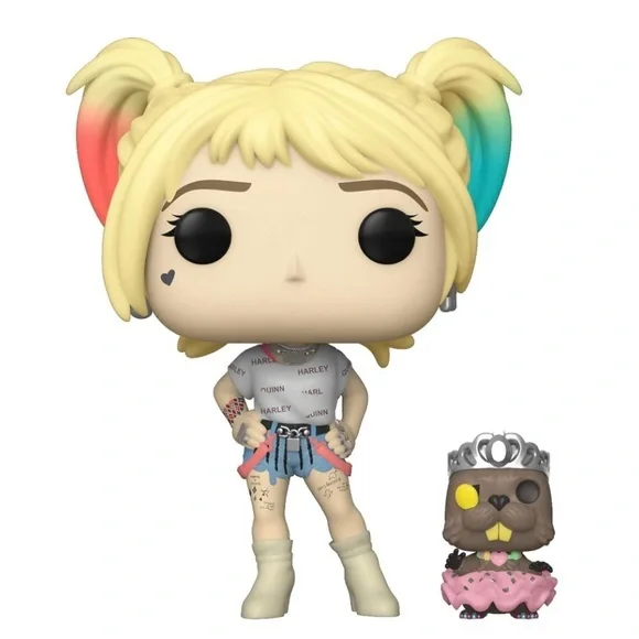 Funko Pop! Heroes: Birds of Prey - Harley Quinn with Beaver, Multicolor - Picture 1 of 5